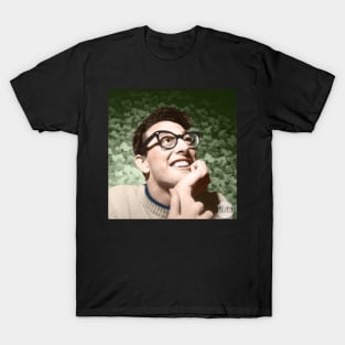 Buddy Holly - 1958 Colorized Sticker T-Shirt